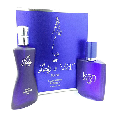 "CFS LADY N MAN GIFT SET PERFUME SPRAY-001 (100 ML X 2 ) - Click here to View more details about this Product